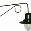 Große Wandlampe mit Schirm Schwarz T:87cm Aluminium