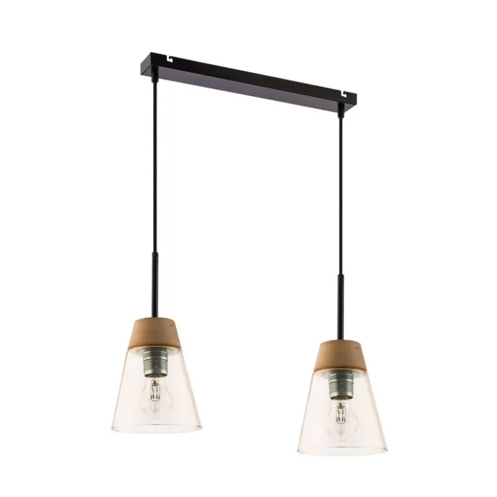 Hängelampe ARAVAE Glas in Bernstein Pendelleuchte