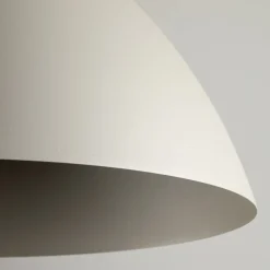 Hängelampe Beige Ø 50 cm rund H: max. 170 cm Metall E27