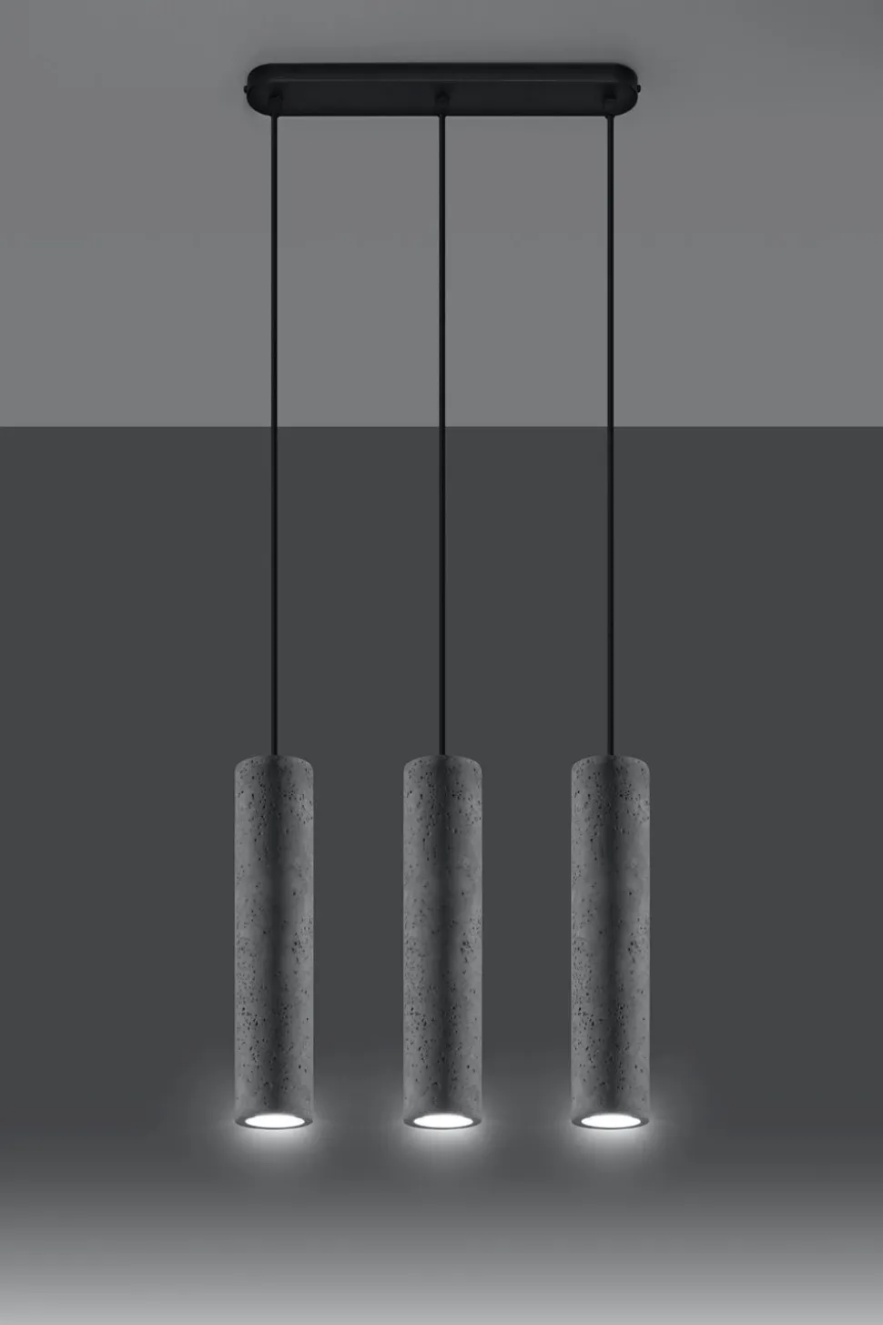 Hängelampe Beton Schirm wohnlich BRENNA Pendelleuchte