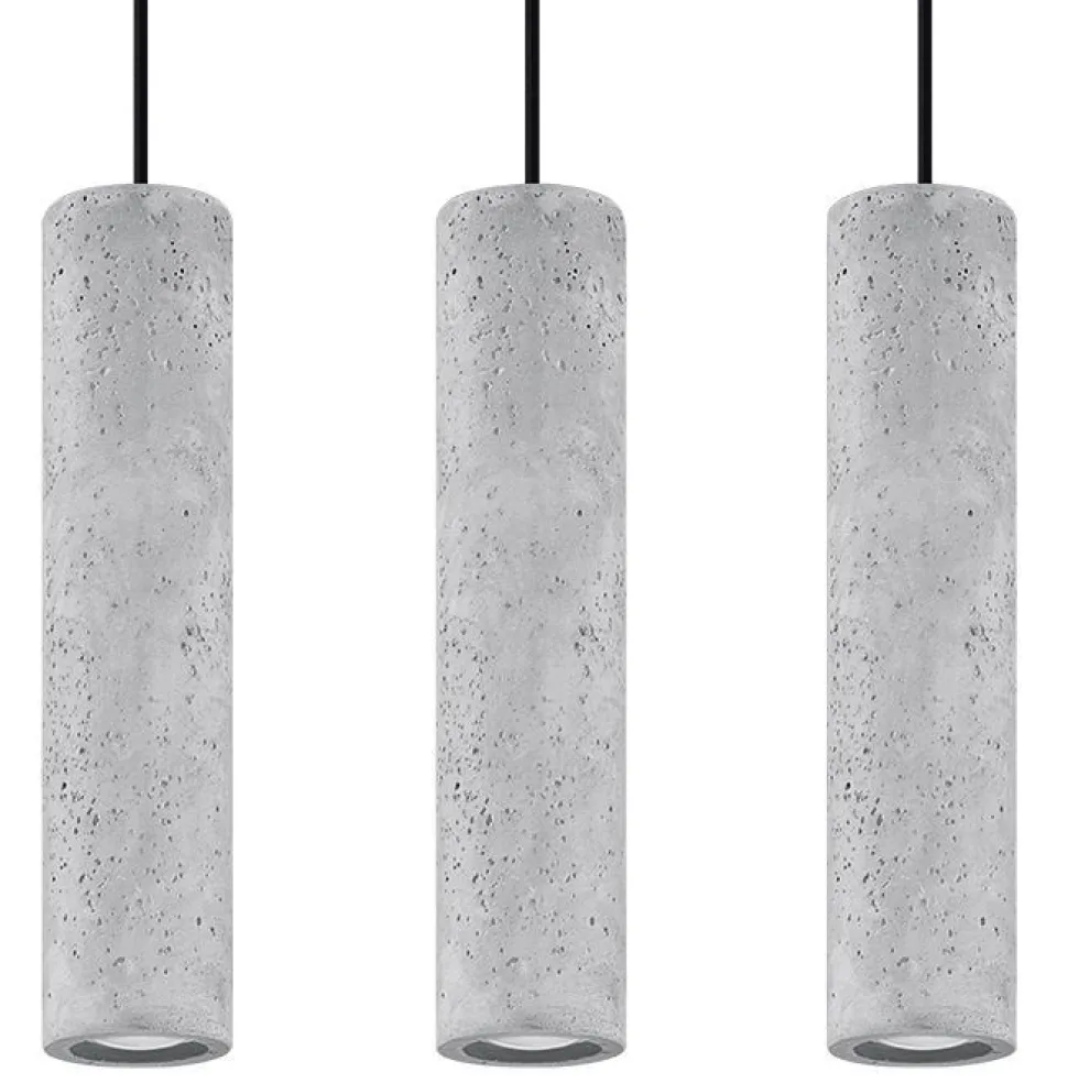 Hängelampe Beton Schirm wohnlich BRENNA Pendelleuchte