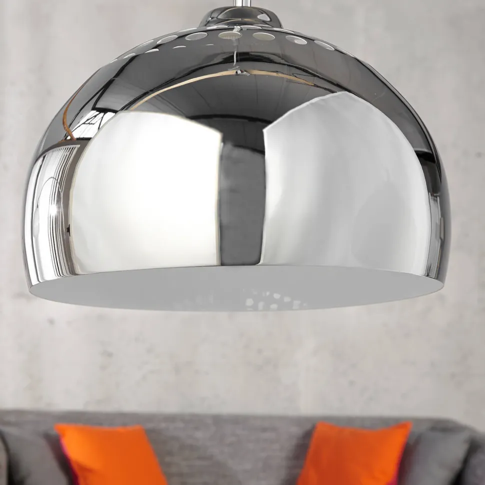 Hängelampe Ø35cm rund Retro glanzvoll