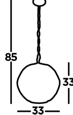 Hängelampe E27 Ø 31,5 cm in Schwarz Gold Metall HOWARD