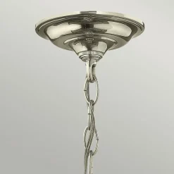 Hängelampe E14 Glas Metall Ø30cm Jugendstil AVELINE