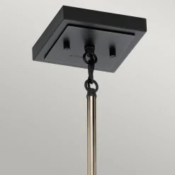 Hängelampe E27 Metall Glas 18 cm breit H: max. 141,6 cm