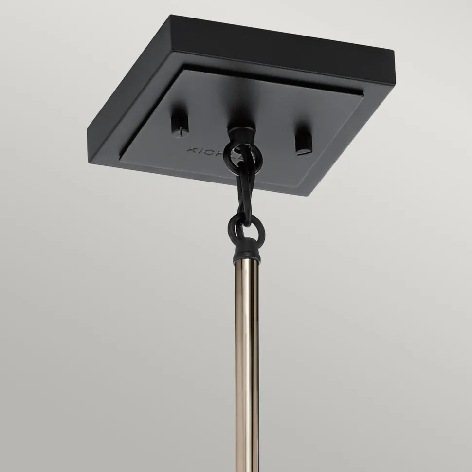 Hängelampe E27 Metall Glas 18 cm breit H: max. 141,6 cm