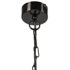 Hängelampe Esstisch Metall in Schwarz Gold Retro