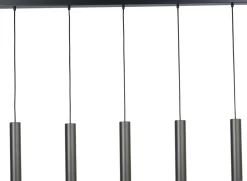 Hängelampe Esstisch Schwarz Metall höhenverstellbar