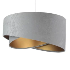 Hängelampe Esstischleuchte Grau Gold Wohnzimmer