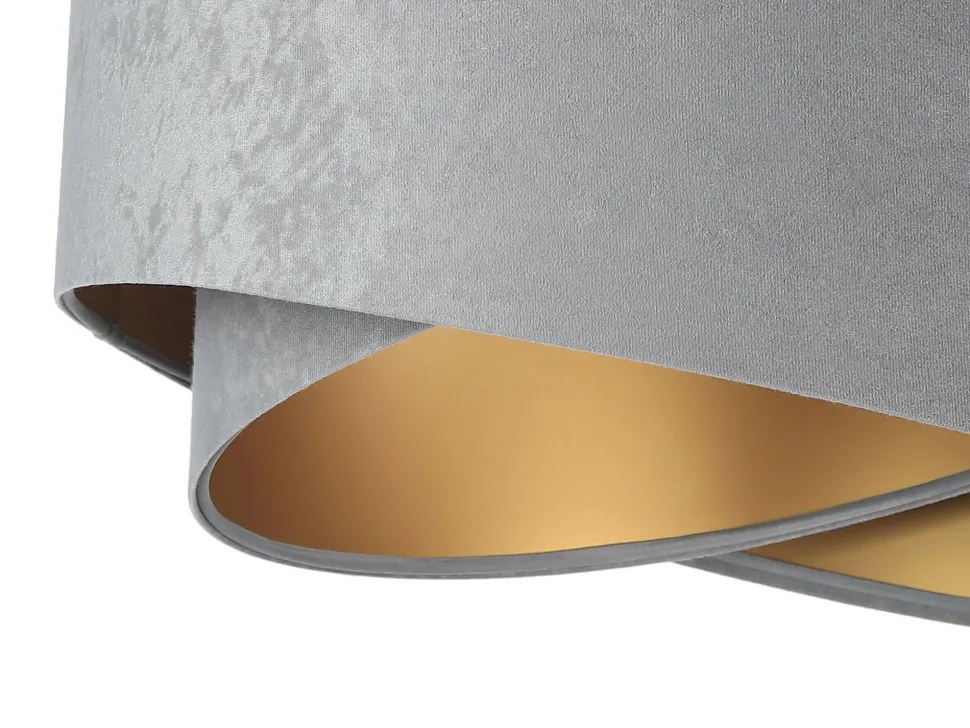 Hängelampe Esstischleuchte Grau Gold Wohnzimmer