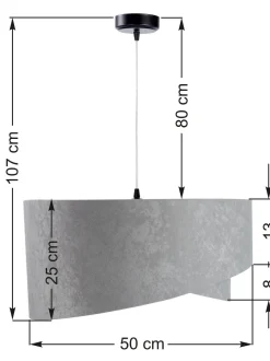 Hängelampe Esstischleuchte Grau Gold Wohnzimmer