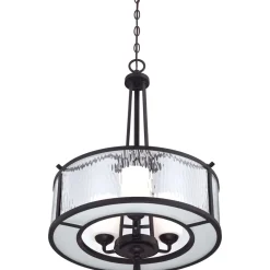 Hängelampe Esszimmer Glas Metall Vintage Landhaus