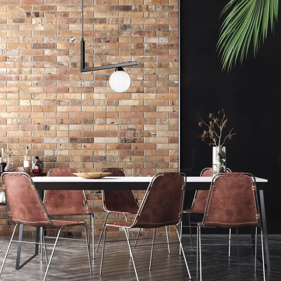 Hängelampe Glas Metall B: 48 cm Schwarz Weiß Kugelschirm