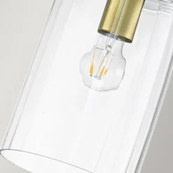 Hängelampe Glas Metall E27 17,8 cm breit Art Déco