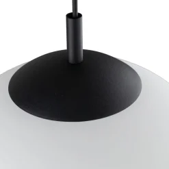 Hängelampe Glas Metall E27 Ø 30 cm rund Kugelschirm