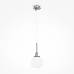 Hängelampe Glas Metall E14 rund D: 15 cm H: max. 153 cm