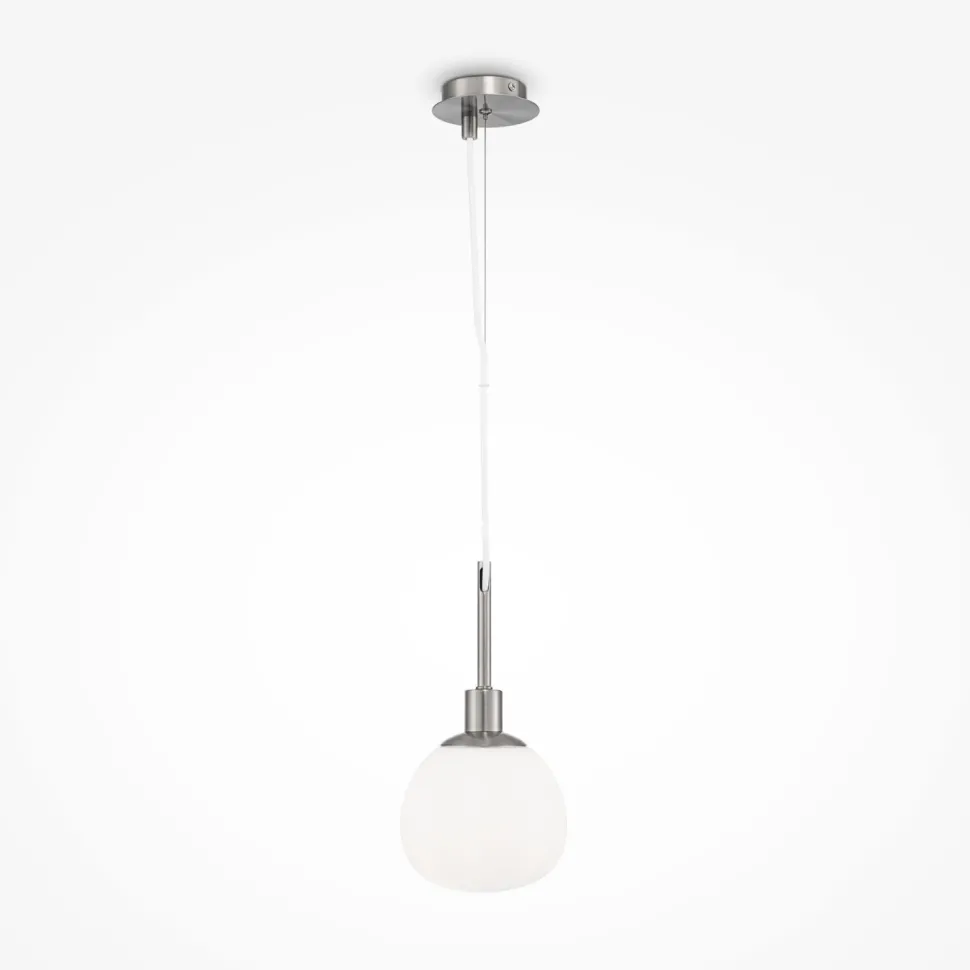 Hängelampe Glas Metall E14 rund D: 15 cm H: max. 153 cm