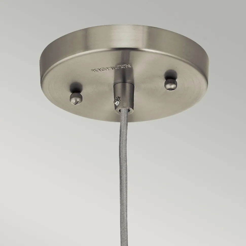 Hängelampe Glas Metall Vintage Design Ø15cm E27