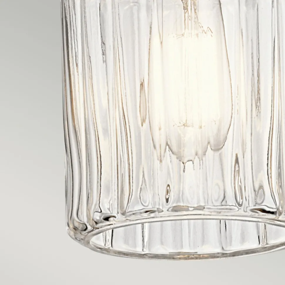 Hängelampe Glas Metall Vintage Design Ø15cm E27