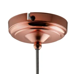 Hängelampe Glas rund Ø 35 cm E27 in Messing Antik Bernstein