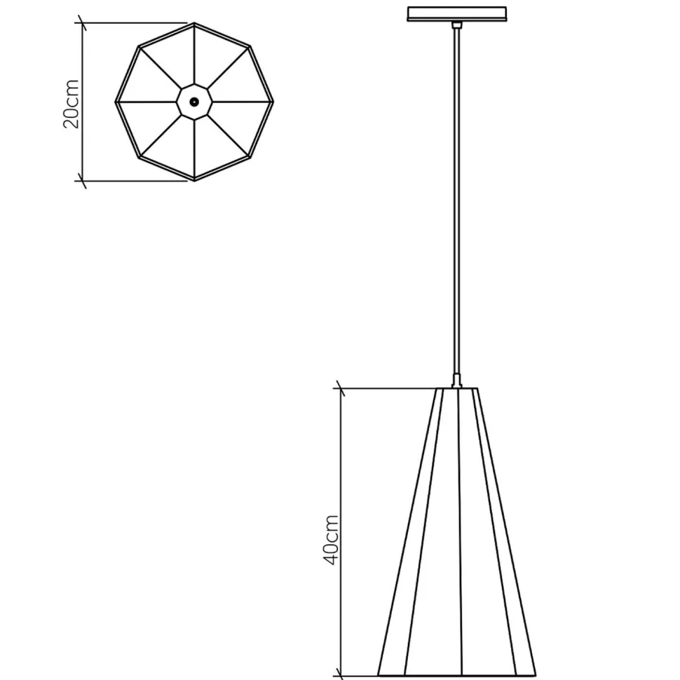 Hängelampe Holz Furnier Teak B: 20 cm E27 Modern