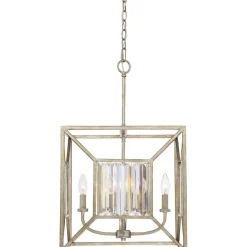 Hängelampe in Gold antik Metall Klassisch OLAVA