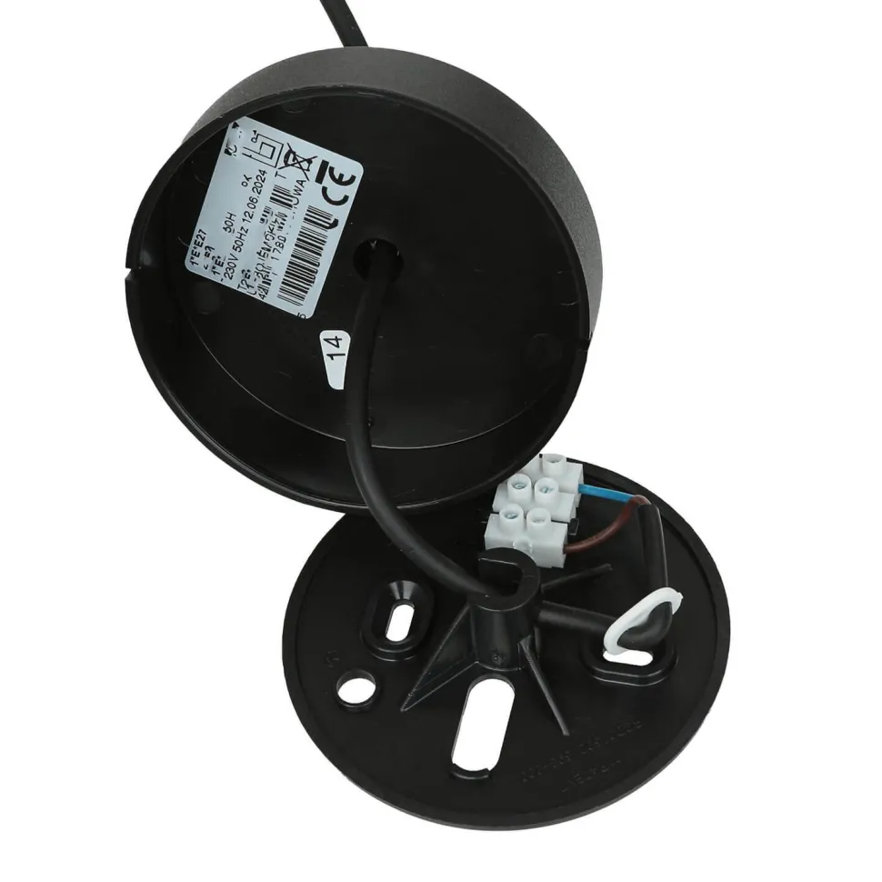 Hängelampe in Schwarz Kugel Esszimmer Leuchte E27