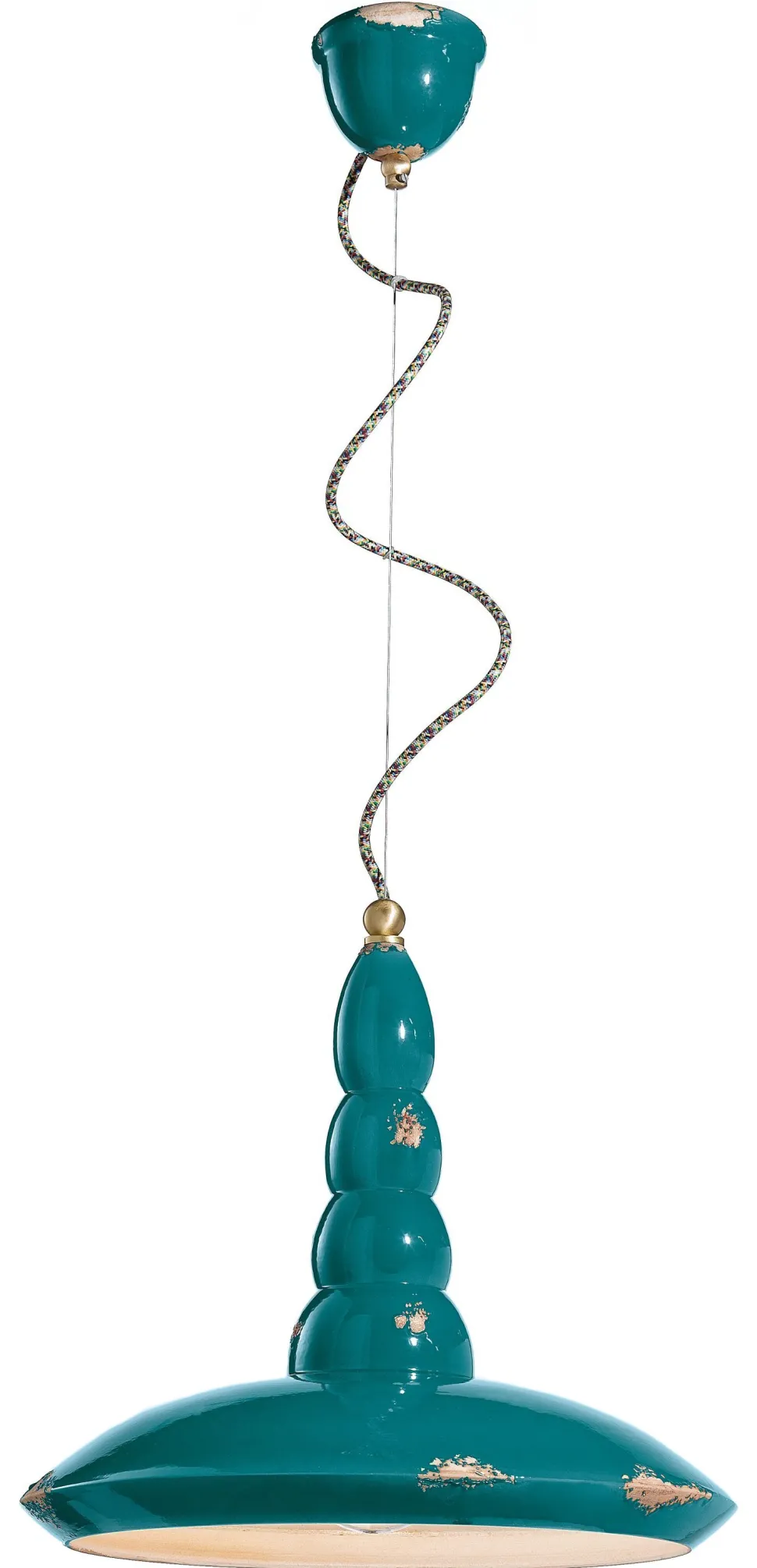 Hängelampe Keramik E27 D: 40 cm H: max. 137 cm rund