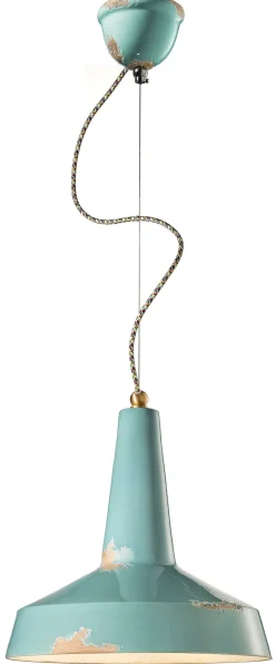 Hängelampe Keramik E27 D: 35 cm H: max. 133 cm rund