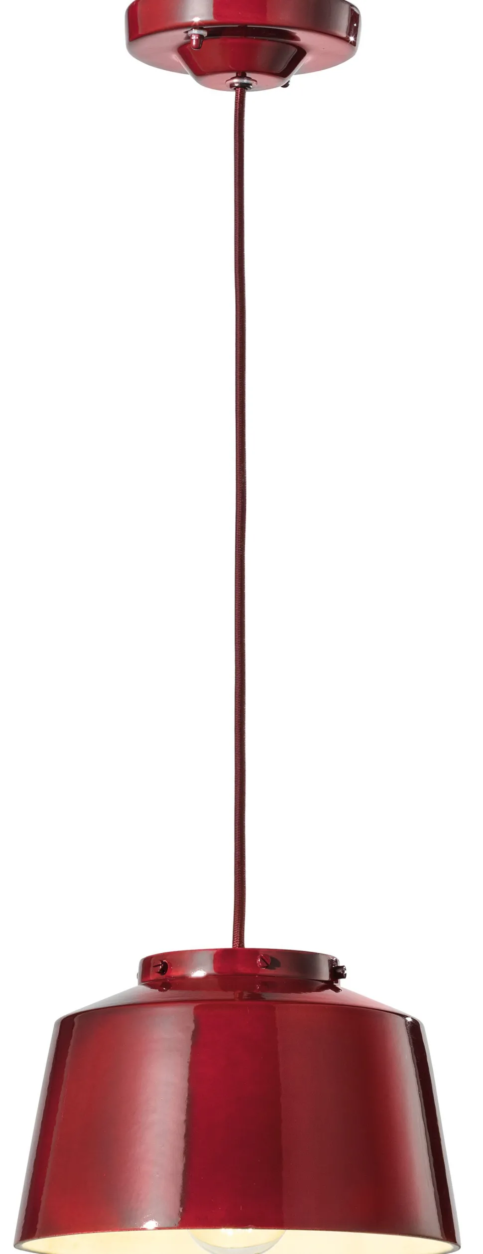 Hängelampe Keramik Metall E27 D: 23 cm H: max. 137 cm