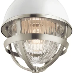 Hängelampe klein Ø 20,4 cm rund H: max. 135,9 cm Metall Glas