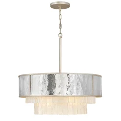 Hängelampe Kristall Edelstahl Ø 66 cm H: max. 386,2 cm rund