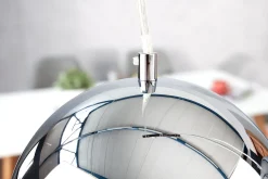 Hängelampe Kugel Chrom Esszimmer Lampe 3-flammig