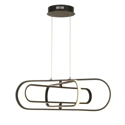 Hängelampe LED Schwarz einstellbare Lichtfarbe B: 80 cm