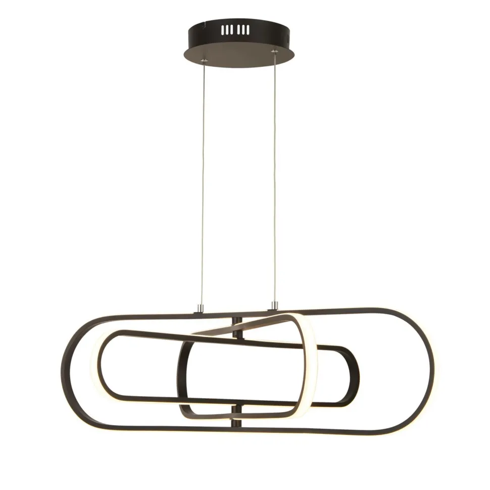 Hängelampe LED Schwarz einstellbare Lichtfarbe B: 80 cm