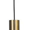 Hängelampe Messing Schwarz für E27 Metall ESJA