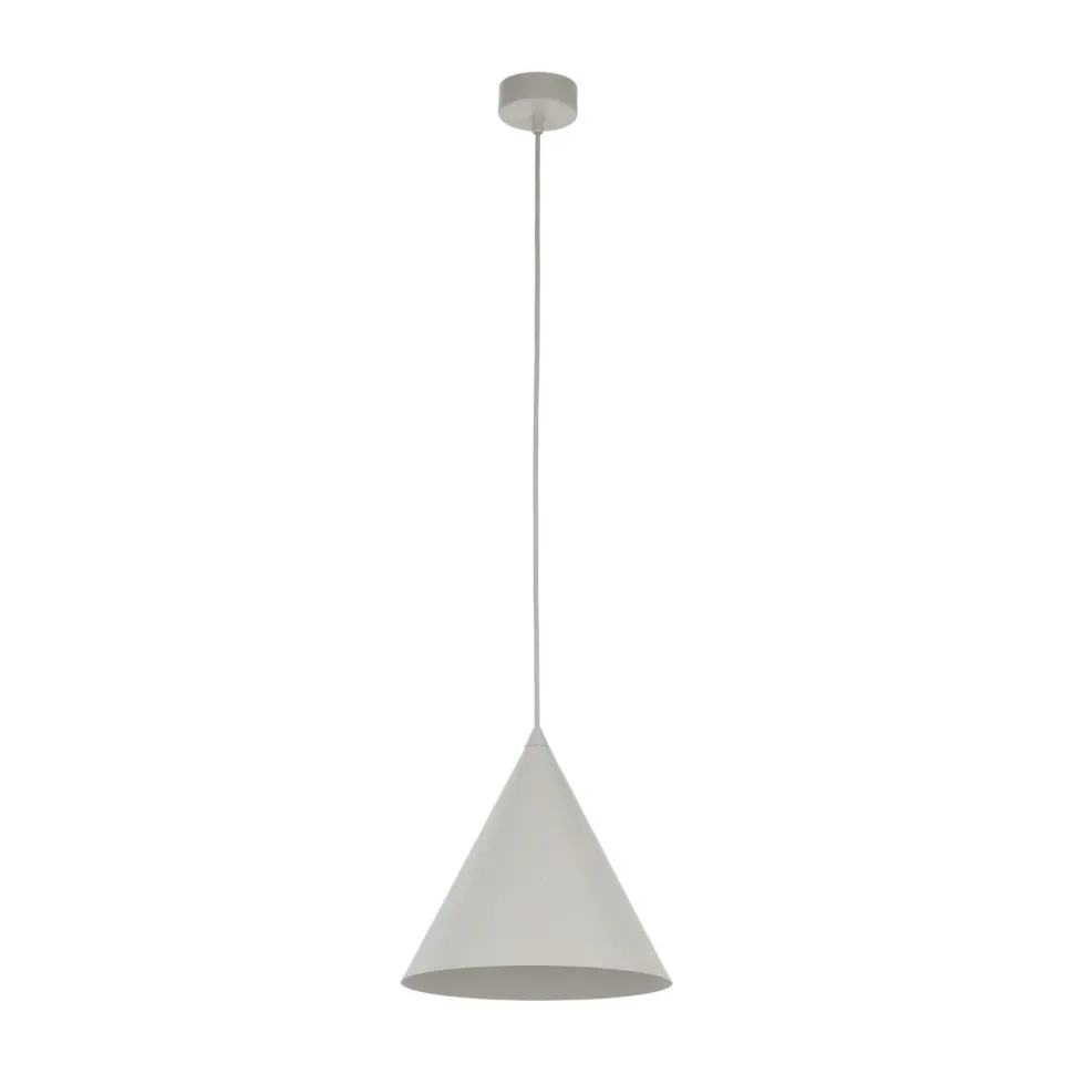 Hängelampe Metall Ø 25 cm H: max. 160 cm verstellbar Beige E27