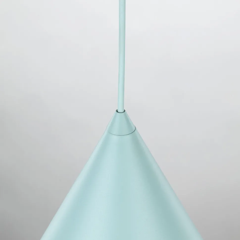 Hängelampe Metall Ø 32 cm H: max. 165 cm Mint E27 Retro