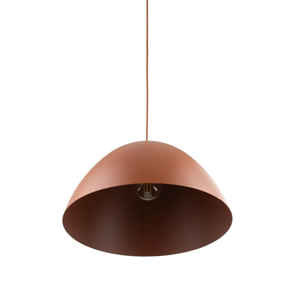 Hängelampe Metall Ø 50 cm verstellbar H: max. 170 cm Rot E27