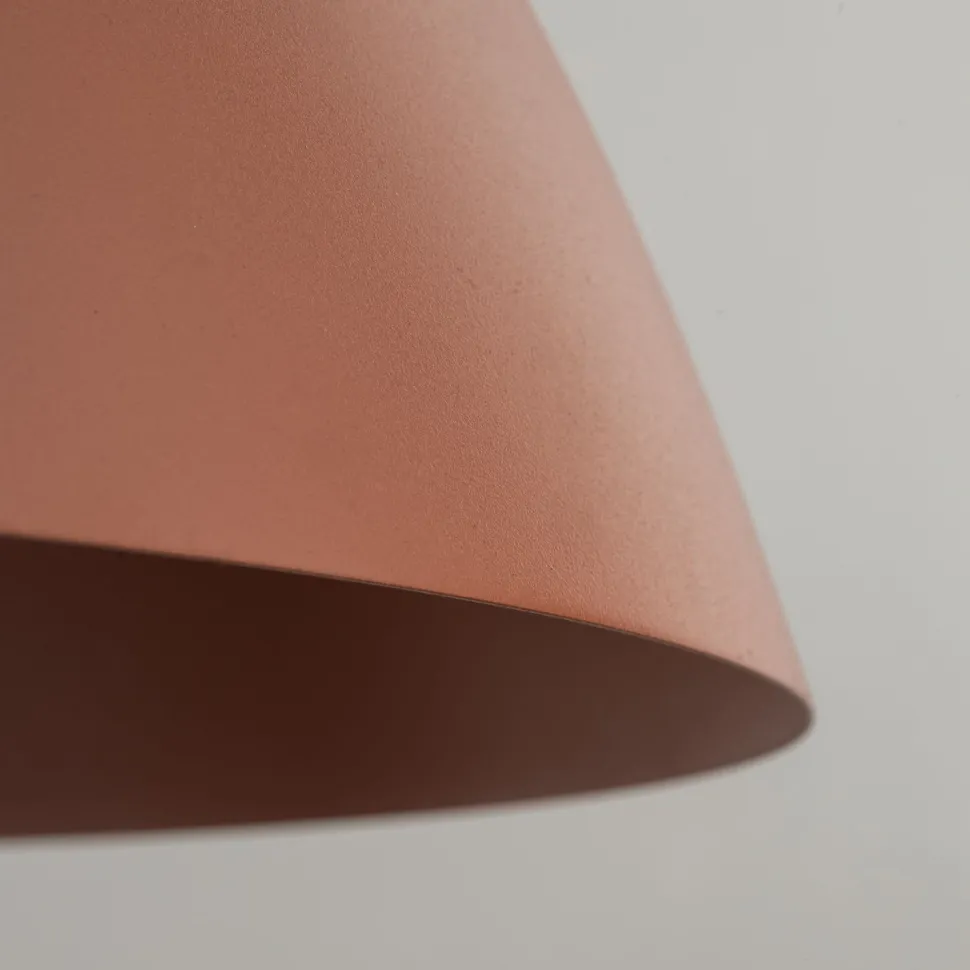 Hängelampe Metall Ø 50 cm verstellbar H: max. 170 cm Rot E27