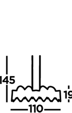 Hängelampe Metall 110 cm lang H: max. 145 cm Schwarz Kupfer