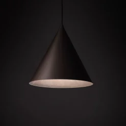 Hängelampe Metall Braun H: max. 1,6 m Ø 25 cm E27 Retro