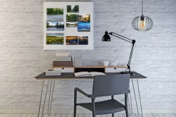 Hängelampe Metall E27 rund Ø25 cm Schwarz Retro Design