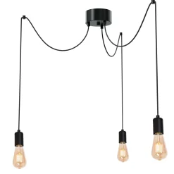 Hängelampe Metall 3-flammig Modern groß flexibel