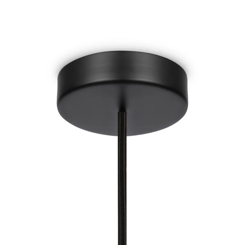 Hängelampe Metall Glas E14 rund Ø 8 cm H: max. 232 cm