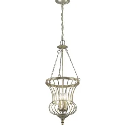 Hängelampe Metall in Gold antik 3x E14 GRADES