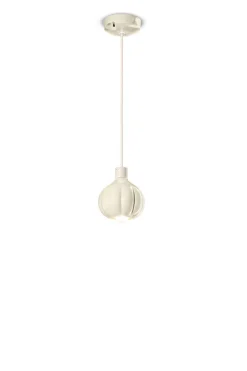 Hängelampe Metall Keramik rund Ø 13 cm H: max. 134 cm