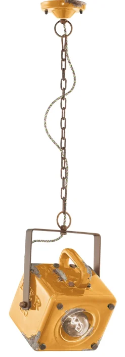 Hängelampe Metall Keramik E27 H: max. 95 cm eckig SOFIA