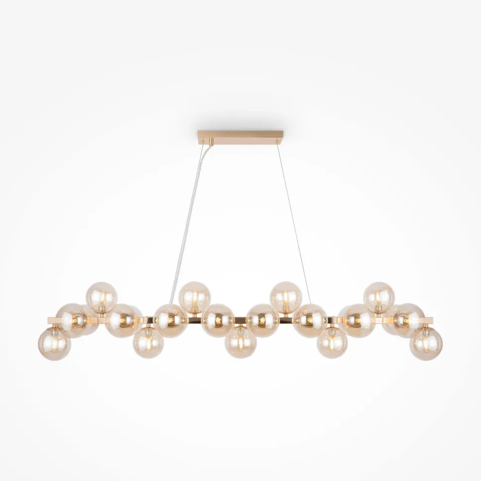 Hängelampe Metall Rauchglas H: max. 133,9 cm G9 Modern