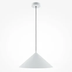 Hängelampe Metall rund Ø 35 cm H: max. 318 cm Weiß E27